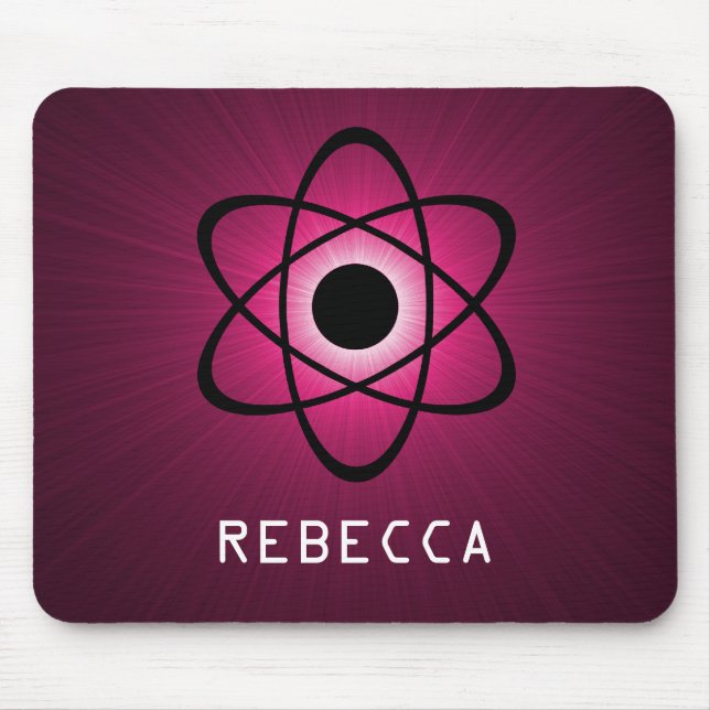 Alfombrilla De Ratón Nerdy Atomic Mousepad, rosa (Frente)