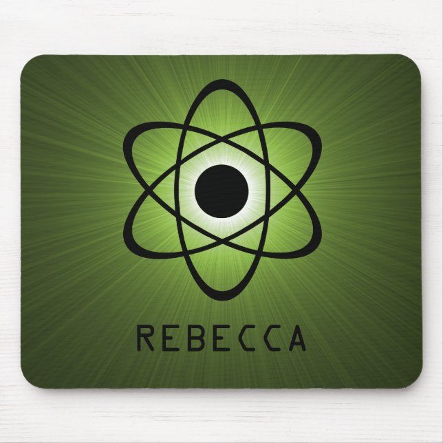 Alfombrilla De Ratón Nerdy Atomic Mousepad, Verde (Frente)