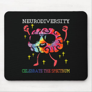 Alfombrilla De Ratón Neurodiversidad Autismo cerebral Conciencia Asd Ad