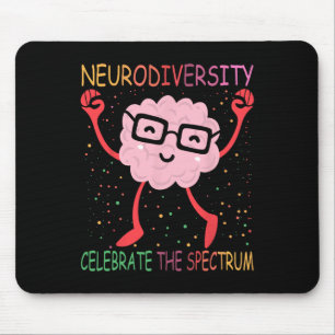 Alfombrilla De Ratón Neurodiversidad Autismo cerebral Conciencia Asd Ad