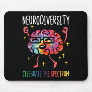 Alfombrilla De Ratón Neurodiversidad Autismo cerebral Conciencia Asd Ad
