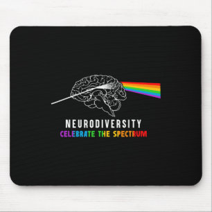 Alfombrilla De Ratón Neurodiversidad Autismo Espectro Cerebro Asd Adhd