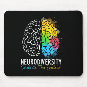 Alfombrilla De Ratón Neurodiversidad - Espectro de autismo Asd Adhd Rai