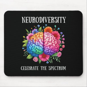 Alfombrilla De Ratón Neurodiversidad Sensibilización sobre Adhd Cerebro