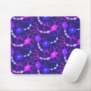 Alfombrilla De Ratón Neuronas Conectadas Neon Morado
