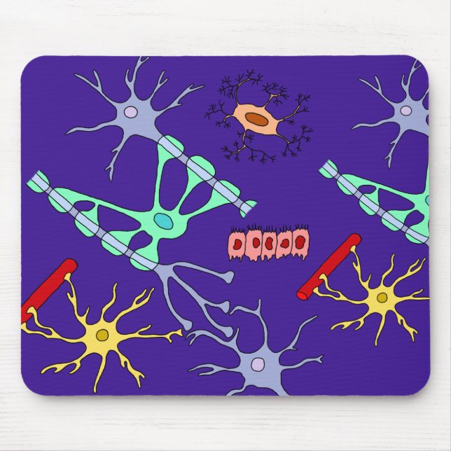 Alfombrilla De Ratón Neuronas y Glía (Frente)