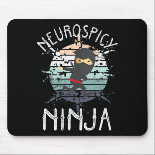 Alfombrilla De Ratón Neurospicoy Ninja Autism Awareness Neurodiversas A