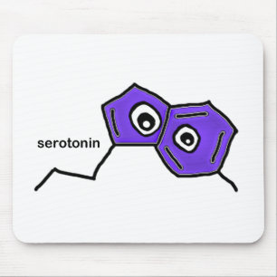 Alfombrilla De Ratón Neurotransmisor de serotonina