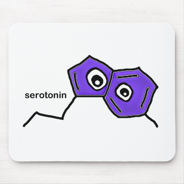 Alfombrilla De Ratón Neurotransmisor de serotonina (Frente)