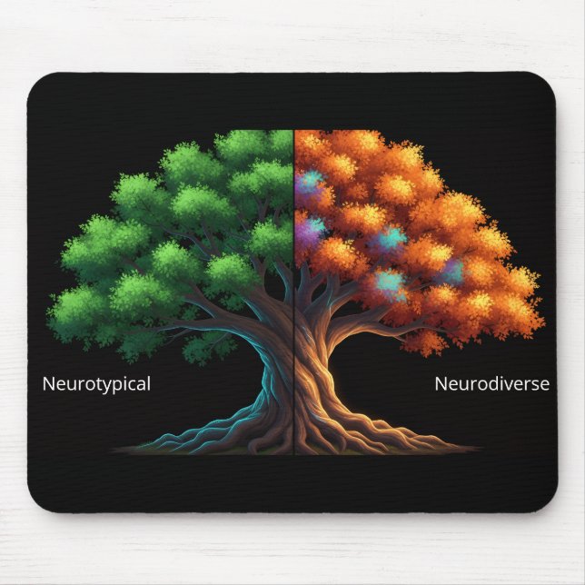 Alfombrilla De Ratón Neurotypical vs. Neurodiverse (Frente)