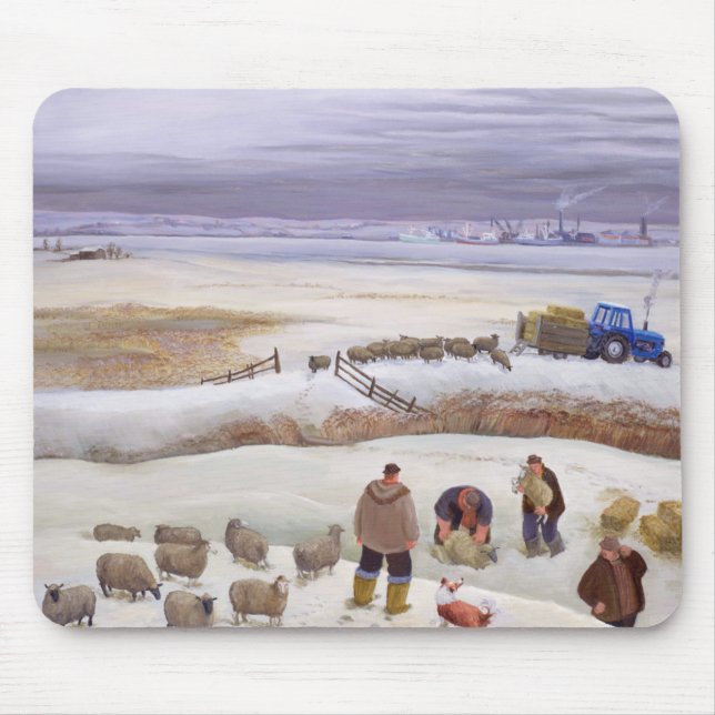 Alfombrilla De Ratón Nevadas del invierno (Frente)