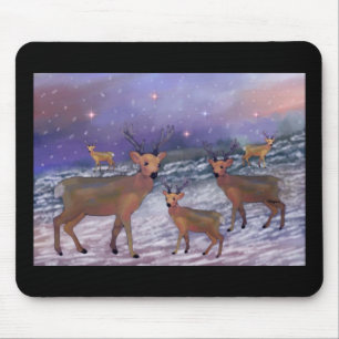 Alfombrilla De Ratón Nevadas Mousepad del reno