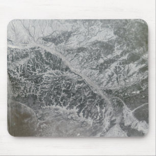 Alfombrilla De Ratón Nevado y Rusia central nebulosa que muestran el Ob