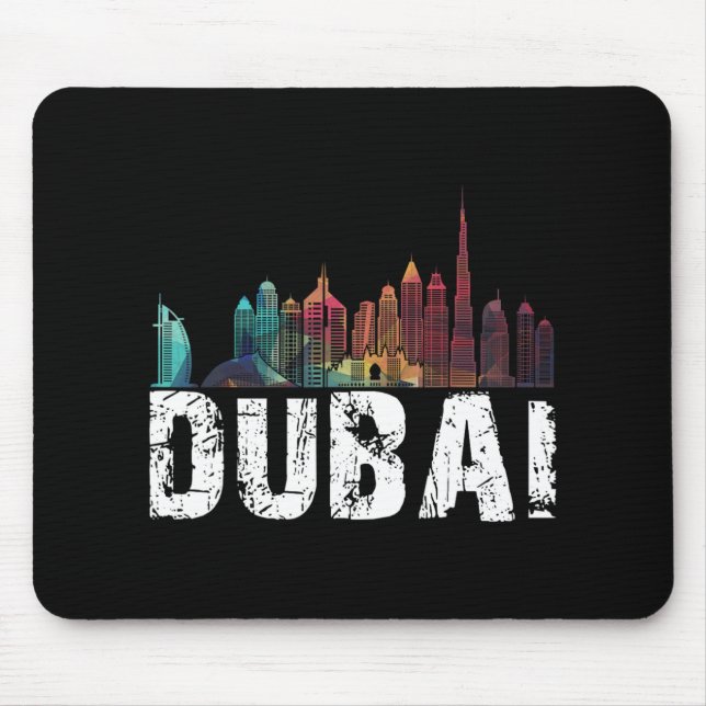 Alfombrilla De Ratón New Dubai Love Skyline Uni For Holidays In Dubai  (Frente)