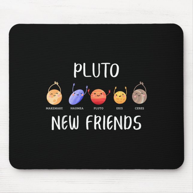 Alfombrilla De Ratón New Friends Dwarf Planets Funny Astronomy Science  (Frente)