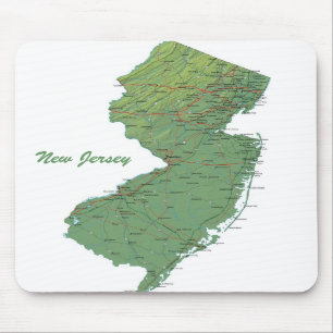 Alfombrilla De Ratón New Jersey Mousepad