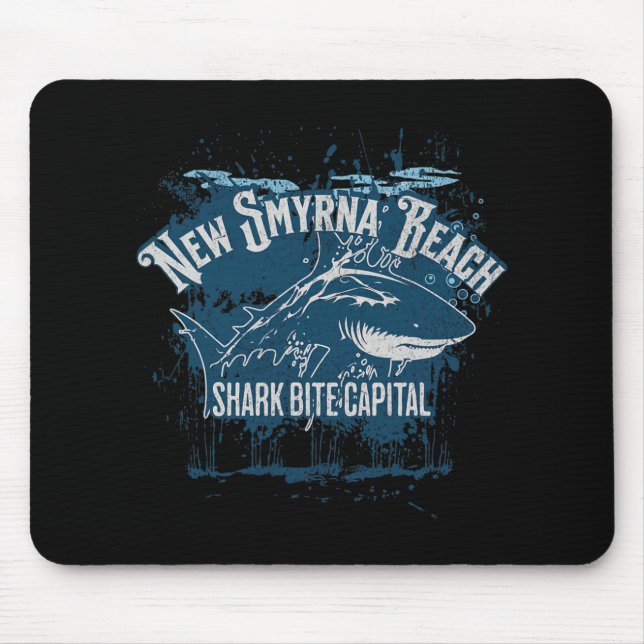 Alfombrilla De Ratón New Smyrna Beach Shark Bite Catal Of The World Gra (Frente)