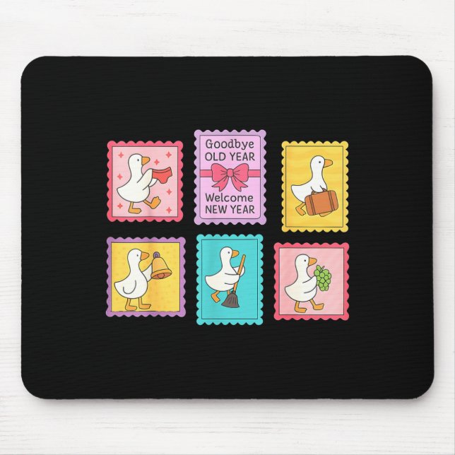 Alfombrilla De Ratón New Year Matching Welcome New Year Midnight Funny  (Frente)