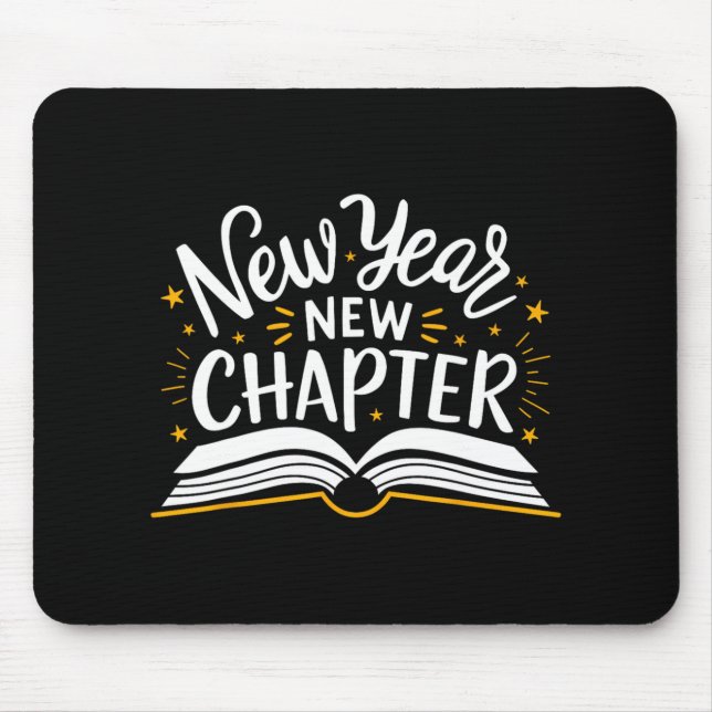 Alfombrilla De Ratón New Year New Chapter Happy New Year 2025 Book  (Frente)