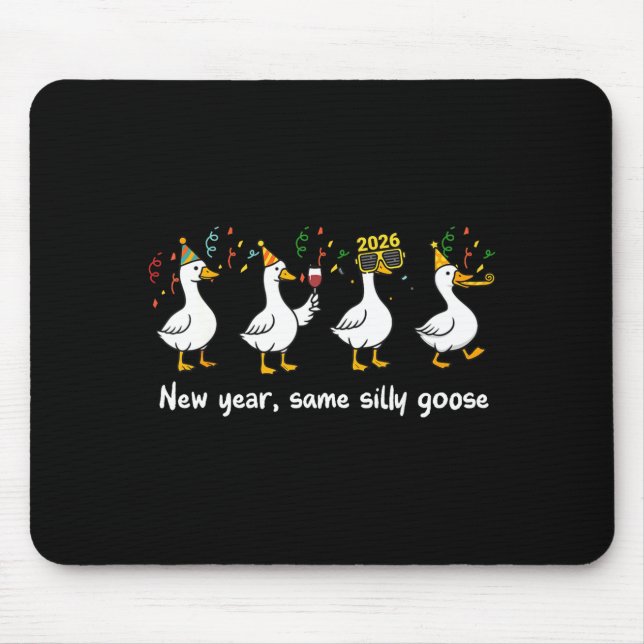 Alfombrilla De Ratón New Year Same Silly Goose Family Matching New Year (Frente)
