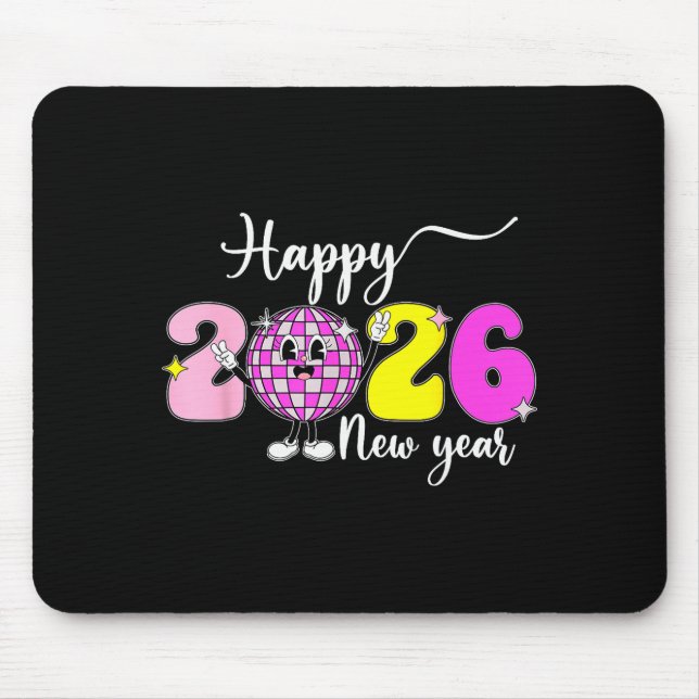 Alfombrilla De Ratón New Year's Eve Hello 2026 Happy New Year 2026 Disc (Frente)