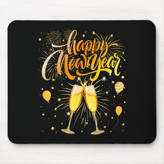 Alfombrilla De Ratón New Years Eve Party Supplies Nye Matching Happy Ne (Frente)