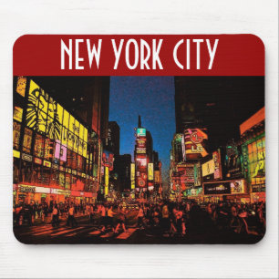 Alfombrilla De Ratón New York City (neón) Mousepad