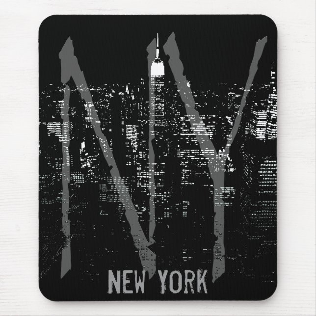 Alfombrilla De Ratón New York Mousepad Cityscape New York City Gifts (Frente)