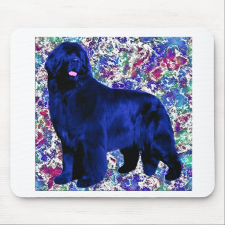 Alfombrilla De Ratón Newf azul limpiado con esponja Mousepad