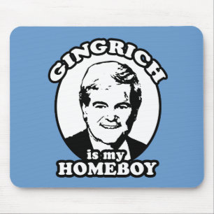 Alfombrilla De Ratón Newt Gingrich es mi homeboy