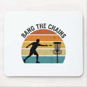 Alfombrilla De Ratón Ng The Chains Retro Disc Golf Silueta Vintage S