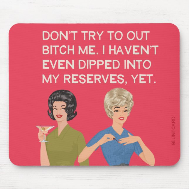 Alfombrilla De Ratón Ni siquiera me he sumergido en mis reservas... (Frente)