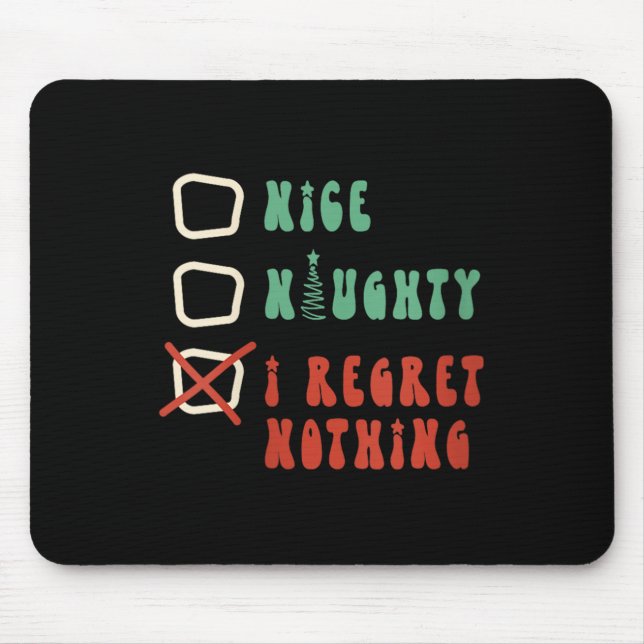 Alfombrilla De Ratón Nice Naughty I Swear I Tried V-neck  (Frente)
