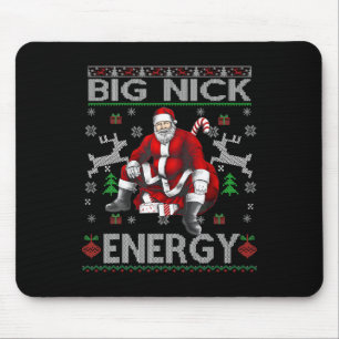 Alfombrilla De Ratón Nick Energy Funny Santa Navidades Feo Sater Men W