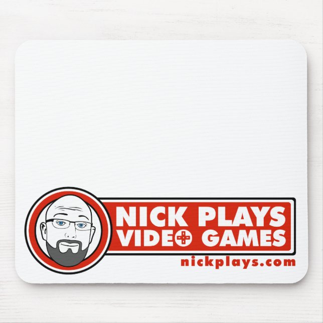 Alfombrilla De Ratón Nick juega a los videojuegos Mousepad (Frente)