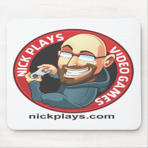 Alfombrilla De Ratón Nick juega a los videojuegos Mousepad