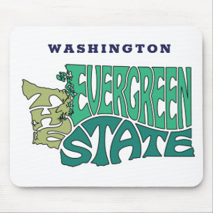 Alfombrilla De Ratón Nickname Word Art de Washington State