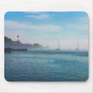 Alfombrilla De Ratón Niebla En El Puerto De Mackinac