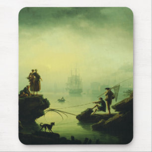 Alfombrilla De Ratón Niebla matutina en el mar por Joseph Vernet 