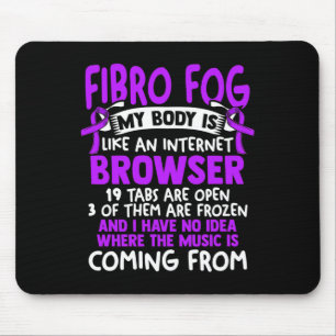 Alfombrilla De Ratón Niebla - Sobreviviente de Fibro Diversión Fibromia