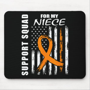 Alfombrilla De Ratón Niece Esclerosis Múltiple Conciencia Usa Flag Supp