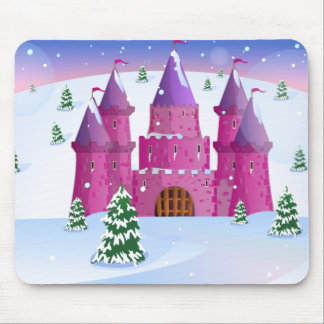 Alfombrilla De Ratón Nieve de invierno del Castillo de Fairytail