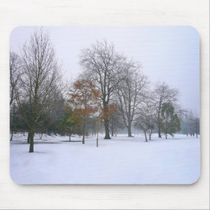 Alfombrilla De Ratón Nieve en el parque