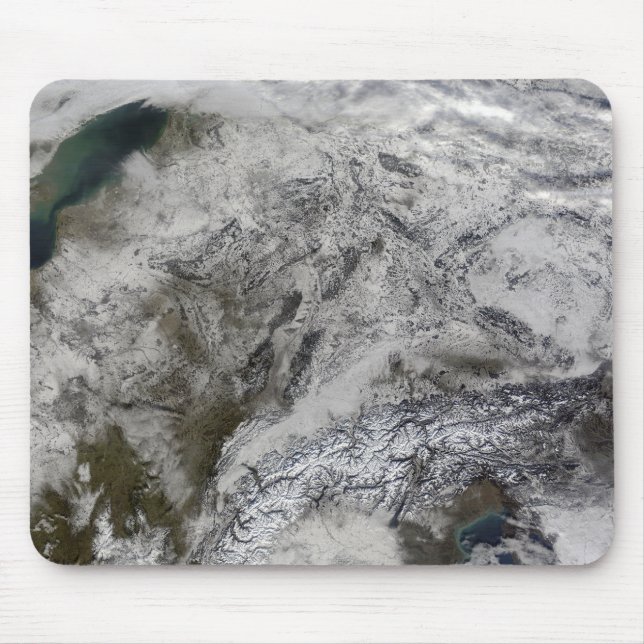 Alfombrilla De Ratón Nieve en Europa (Frente)