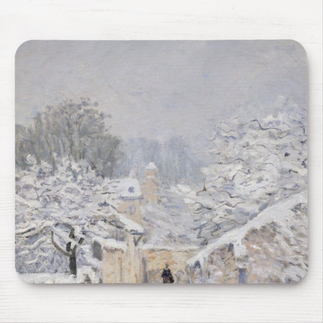 Alfombrilla De Ratón Nieve en Louveciennes, 1878 (Frente)
