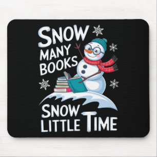 Alfombrilla De Ratón Nieve en muchos libros Nieva a poco tiempo globo d