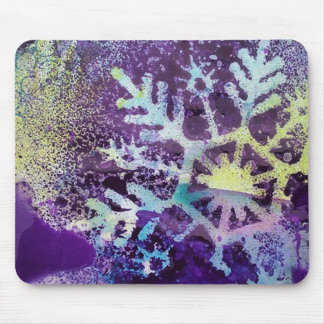 Alfombrilla De Ratón Nieve morada (Frente)