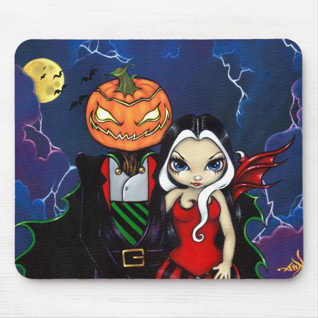 Alfombrilla De Ratón "Night Out" Mousepad de la calabaza de rey (Frente)
