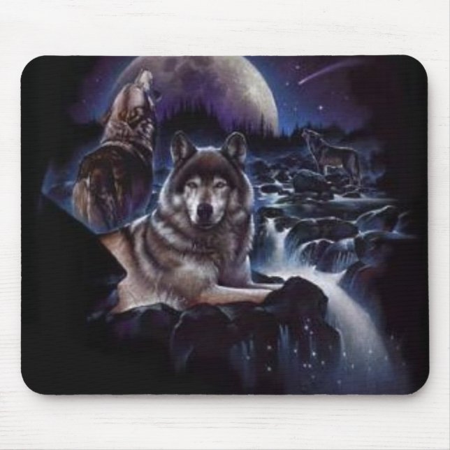 Alfombrilla De Ratón Night-Wolves-wolves-2812983-296-300 (Frente)