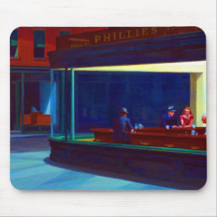 Alfombrilla De Ratón Nighthawks de Edward Hopper